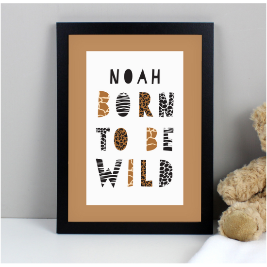 Personalised Born To Be Wild A4 Framed Print