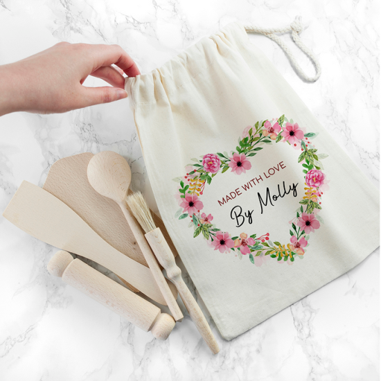 Personalised Kids Flower Wreath Baking Set